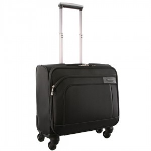 Pierre Cardin 4 Wheel Mobile Office Cabin Case Resväskor Travel Svarta | XNQOIU795
