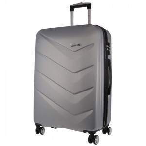 Pierre Cardin 54cm CABIN Hard Shell Case Hard Shell Cases Travel Silver | UGJZLI735