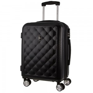 Pierre Cardin 54cm CABIN Hard Shell Case Resväskor Travel Svarta | PHQGJN792