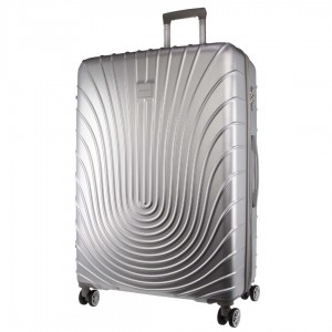 Pierre Cardin 70cm MEDIUM Hard Shell Case Hard Shell Cases Travel Silver | OLRYEF083