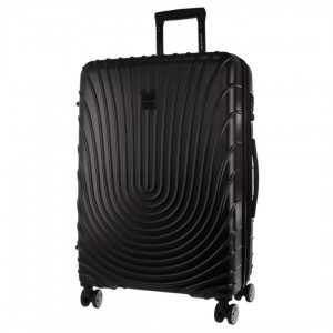 Pierre Cardin 80cm LARGE Hard Shell Case Hard Shell Cases Travel Svarta | CHOYSA768