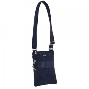 Pierre Cardin Anti-Theft Cross Body Bag Anti-Theft Range Dam Marinblå Camo | XHQTKV718