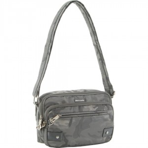 Pierre Cardin Anti-Theft Cross Body Bag Crossbody Väska Herr Grå Camo | WICNXA789