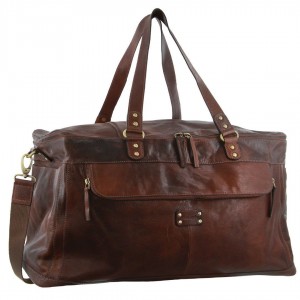 Pierre Cardin Burnished Leather Multi-Compartment Overnight Bag Overnight Bags Herr Legend | KRHGJZ428