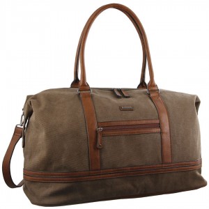 Pierre Cardin Canvas Overnight Bag Canvas Bags Dam Bruna | QTXCJI857