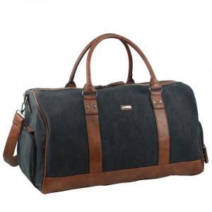 Pierre Cardin Canvas Overnight Duffle Bag Overnight Bags Herr Svarta | LVFSGO086