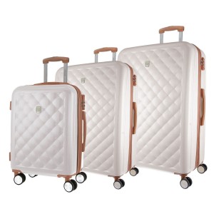 Pierre Cardin Hard Shell 3-Piece Luggage Set Resväskor Travel Vita | RTFKDH903