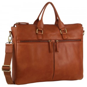 Pierre Cardin Italian Leather Business Briefcase Messenger Bag Crossbody Väska Herr Svarta | MYKGWA578