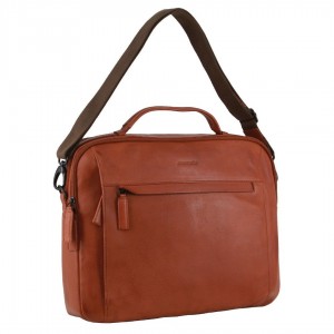 Pierre Cardin Italian Leather Computer Bag Business Computer Bags Herr Bruna | HGJFWY362