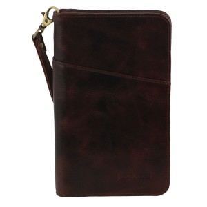 Pierre Cardin Italian Leather Passport Wallet Passport Wallets Herr Choklad | ILGOMT347