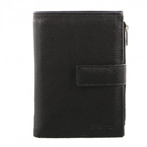Pierre Cardin Italian Leather Tab Wallet Medium Wallets Dam Svarta | XTLDEA462