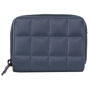 Pierre Cardin Italian Pleated Leather Press Stud Wallet Dragkedja Runt Plånbok Dam Turkos | KNMLUO061
