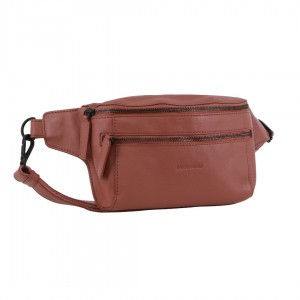 Pierre Cardin Leather 3-Way Sling Bag Crossbody Väska Dam Rosa | XNZFGK308