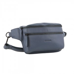 Pierre Cardin Leather 3-Way Sling Bag Crossbody Väska Herr Turkos | LIUJXO796