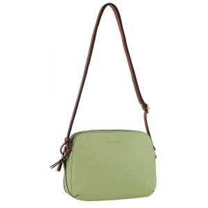 Pierre Cardin Leather Classic Crossbody Bag Handbags Dam Jade | VKXIWF610