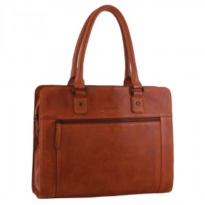 Pierre Cardin Leather Computer Tote Bag Business Computer Bags Herr Bruna | EOSAFW579