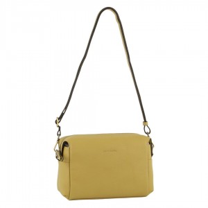 Pierre Cardin Leather Cross-Body Bag Clutch Clutch Dam Gula | CYRGBU953