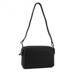 Pierre Cardin Leather Cross-Body Bag Clutch Clutch Dam Svarta | PEGHJN093