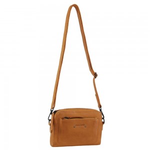 Pierre Cardin Leather Cross-Body Bag Crossbody Väska Dam Gula | UZCGME846