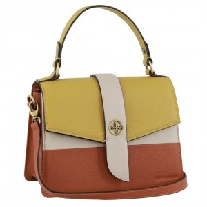 Pierre Cardin Leather Cross-Body Clutch Bag Clutch Dam Gula | KDYECW219
