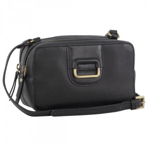 Pierre Cardin Leather Cross-Body Clutch Clutch Dam Svarta | VEBKGA947