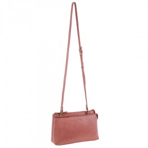 Pierre Cardin Leather Crossbody Bag Crossbody Väska Dam Marsala | HLNQFX204