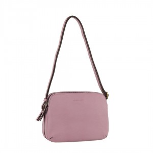Pierre Cardin Leather Crossbody Bag Crossbody Väska Dam Rosa | QPHUEF927