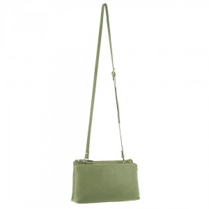 Pierre Cardin Leather Crossbody Bag Crossbody Väska Dam Leaf | NYIUGR624