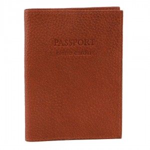 Pierre Cardin Leather Passport Wallet Cover Passport Wallets Travel Bruna | PLIVBX591