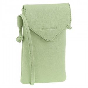 Pierre Cardin Leather Phone Bag Mobile Phone Wallets Dam Jade | ZJUMOH031