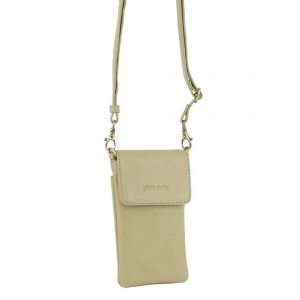 Pierre Cardin Leather Phone Cross-Body Bag Clutch Dam Bruna | KPHBMD416