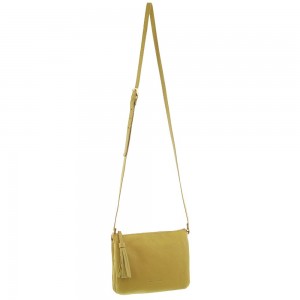 Pierre Cardin Leather Tassel Crossbody Bag Clutch Dam Gula | PKSQYN537