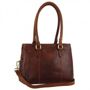 Pierre Cardin Leather Tote Bag Handbags Dam Bruna | SJUBTN290