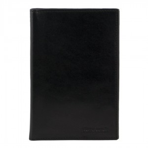 Pierre Cardin Leather Travel Passport Wallet Passport Wallets Dam Svarta | CQRBVM178