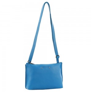 Pierre Cardin Leather Trendy Cross-Body Bag Crossbody Väska Dam Ljusturkos | EARNDP548