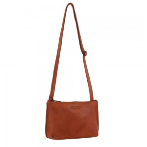 Pierre Cardin Leather Trendy Cross-Body Bag Crossbody Väska Dam Bruna | JUYFSD956