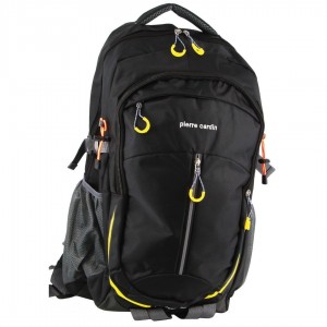 Pierre Cardin Nylon Travel & Sport Large Backpack Reseryggsäck Travel Svarta | UBRZQN750