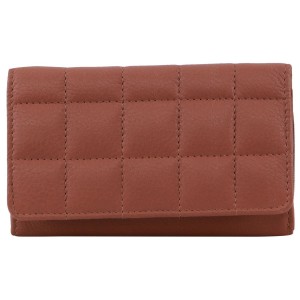 Pierre Cardin Pleated Leather Tri-Fold Wallet Medium Wallets Dam Rosa | EKUJCS932