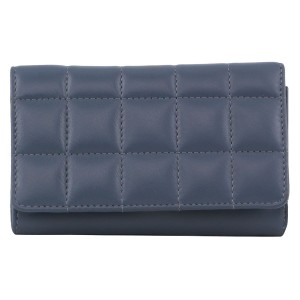 Pierre Cardin Pleated Leather Tri-Fold Wallet Medium Wallets Dam Cement | QEMYAU574