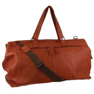 Pierre Cardin Rustic Leather Overnight Bag Overnight Bags Travel Bruna | DKVEOT792