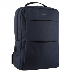 Pierre Cardin Travel & Business Backpack with Built-in USB Port Business Computer Bags Herr Marinblå | BAYJSM056