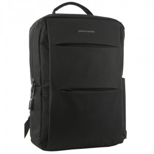 Pierre Cardin Travel & Business Backpack with Built-in USB Port Laptop Travel Svarta | NDHGJR603