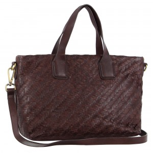 Pierre Cardin Woven Embossed Leather Tote Bag Handbags Dam Vinröda | HXEWUD915