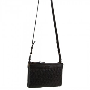 Pierre Cardin leather Pleated-Design Cross-Body Bag Crossbody Väska Dam Svarta | KTNCIE241