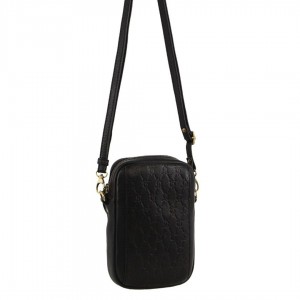 Pierre Cardin leather Textured Design Phone Bag Clutch Dam Svarta | SXEMON821
