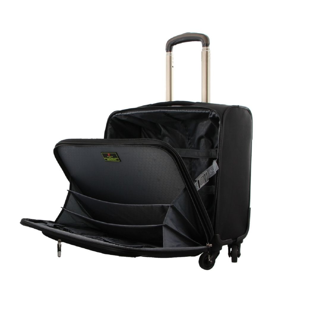 Pierre Cardin 4 Wheel Mobile Office Cabin Case Cabin Cases Travel Svarta | NJSYGT123