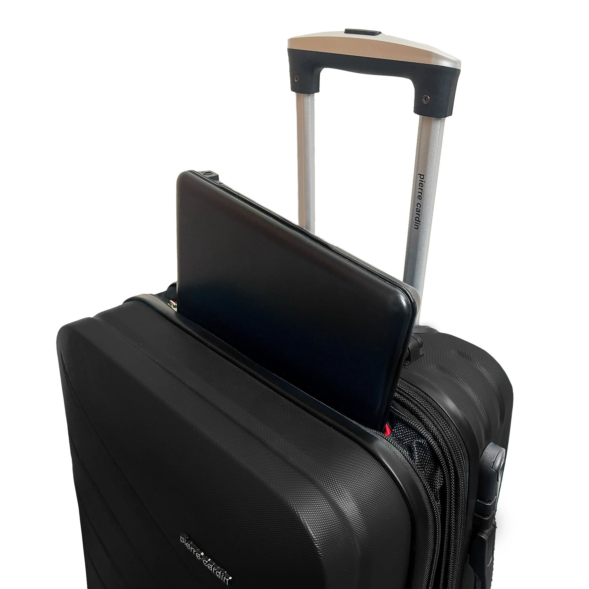 Pierre Cardin 54cm CABIN Hard Shell Case Resväskor Travel Svarta | CVEHZT209