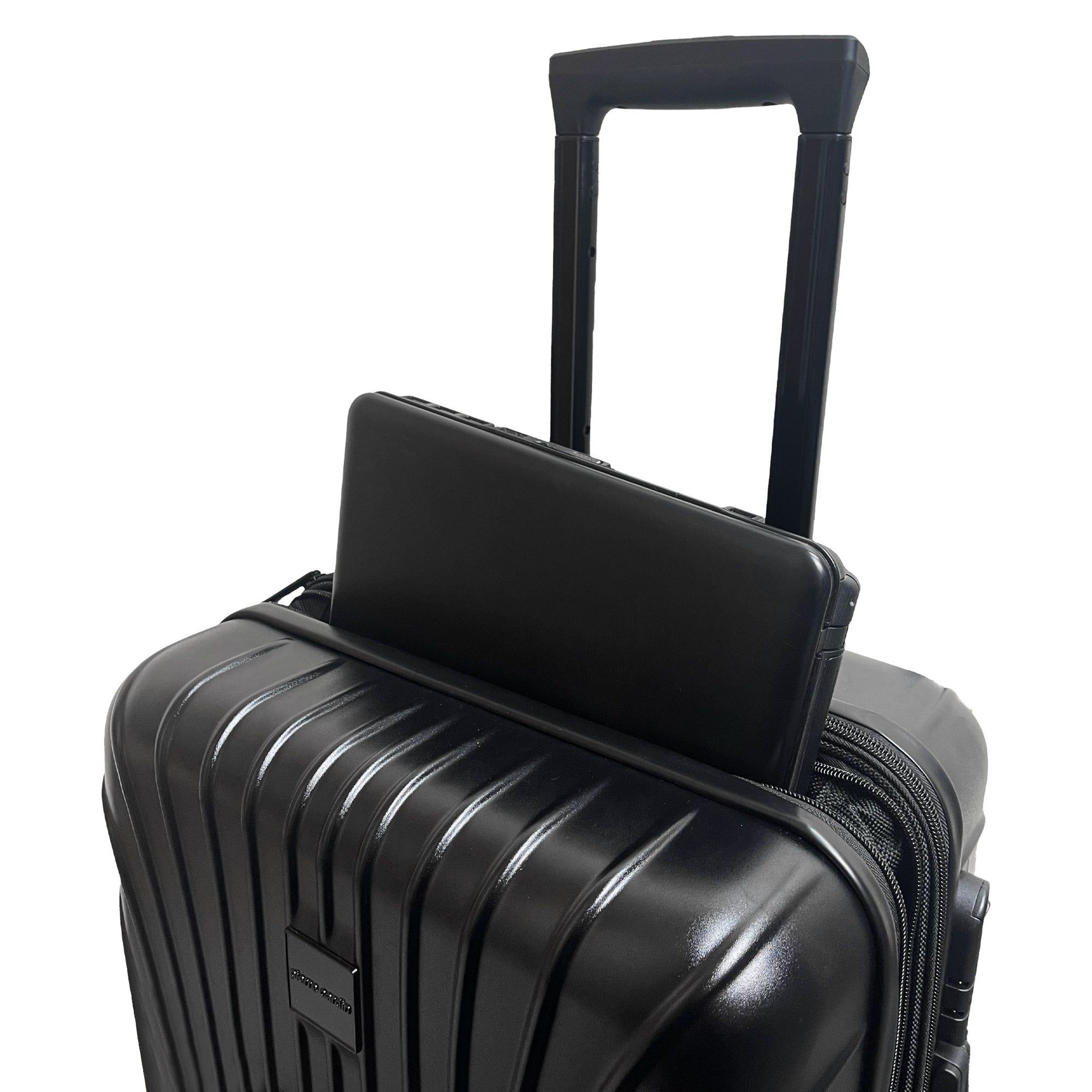 Pierre Cardin 54cm CABIN Hard Shell Case Cabin Cases Travel Svarta | WZCADJ172
