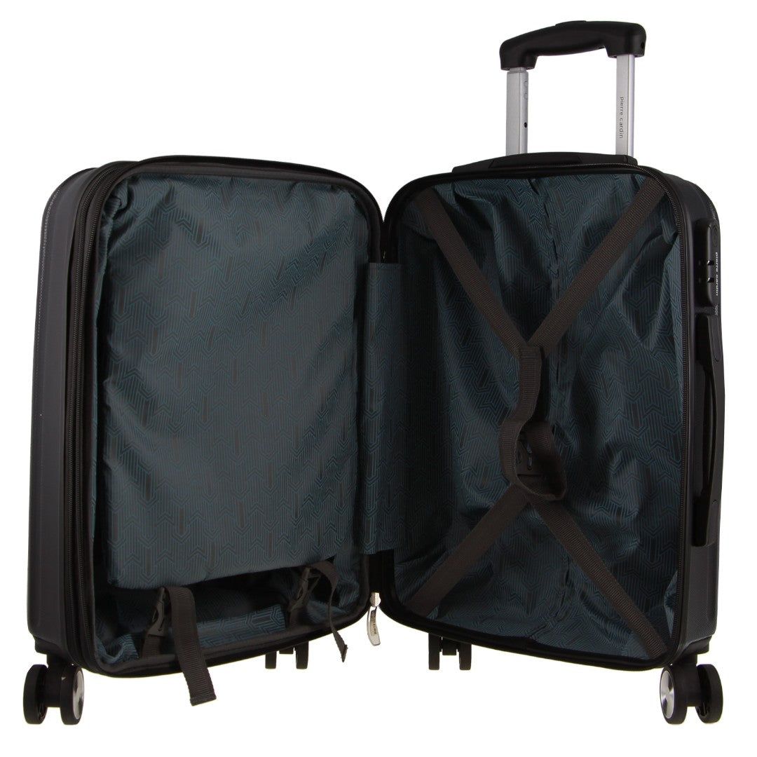 Pierre Cardin 54cm CABIN Hard Shell Case Hard Shell Cases Travel Svarta | LSNWVD965