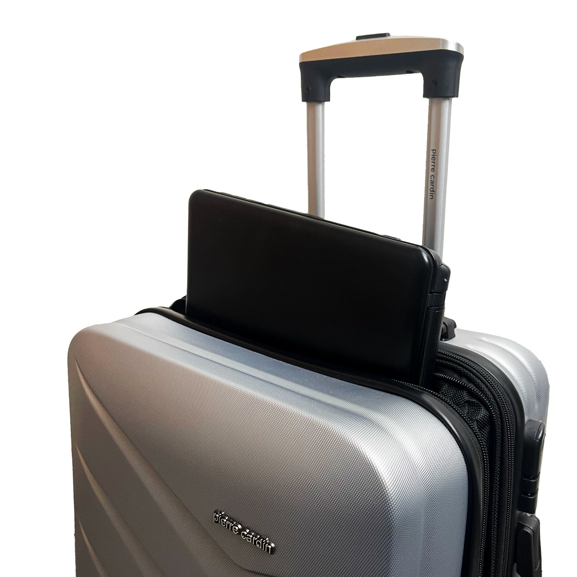 Pierre Cardin 54cm CABIN Hard Shell Case Resväskor Travel Silver | KERNPS417